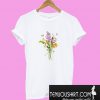 Crystal Flower Bouquet Cotton T-Shirt