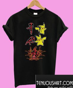 Deadpool and Pikachu fusion dance Pikapool T-Shirt