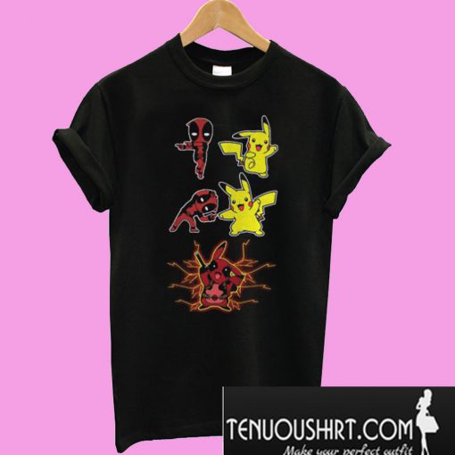 Deadpool and Pikachu fusion dance Pikapool T-Shirt