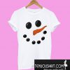 Face Snow man Christmas T-Shirt