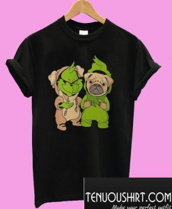 Grinch and pug dog T-Shirt