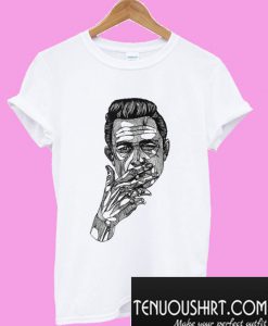 Johnny Cash White T-Shirt