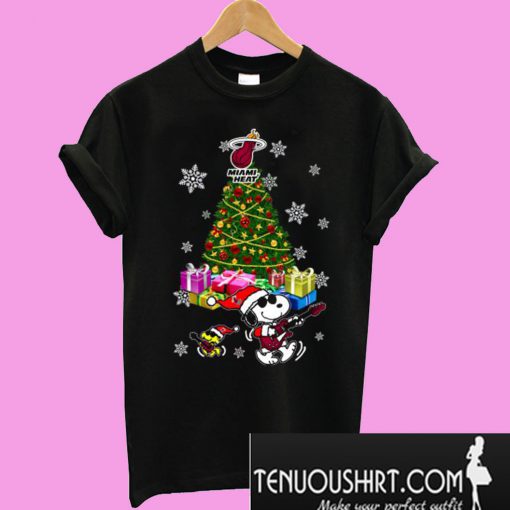 Miami Heat Ugly Merry Christmas Snoopy T-Shirt