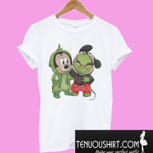 Mickey Mouse and Grinch are best friends T-Shirt