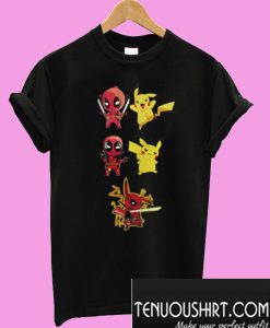 Pikachu fusion deadpool pikapool T-Shirt