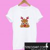 Poop Emoji Reindeer Christmas T-Shirt