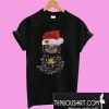 Santa Baby Sloth Christmas light ugly T-Shirt