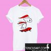 Snoopy Skateboard Christmas T-Shirt