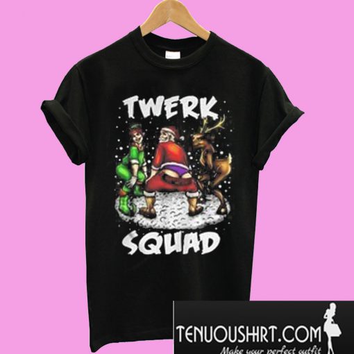 Twerk Squad Santa and Elf Twerking Christmas T-Shirt