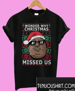 Wonder why Christmas missed us T-Shirt