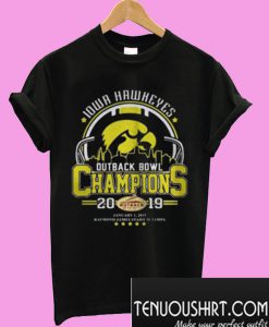 10wa Hawkeyes Outback Bowl Champions 2019 T-Shirt