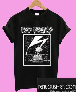 Bad Brains – Capitol White on Black T-Shirt