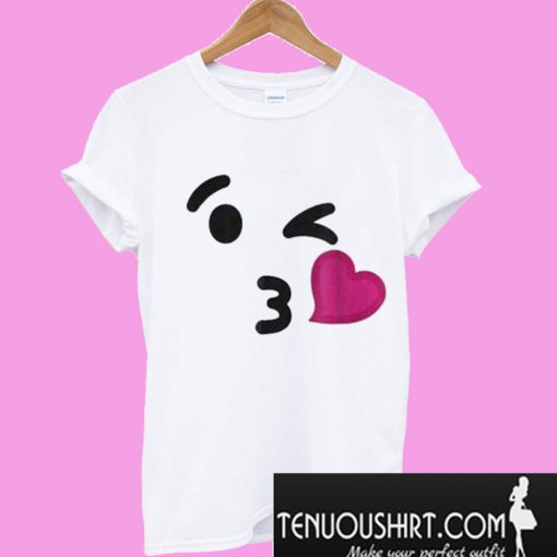 Blowing Kiss Emoji T-Shirt