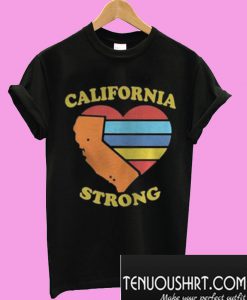 California Strong heart map T-Shirt