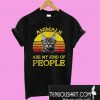 Cat animals are my kind of people retro T-Shirt