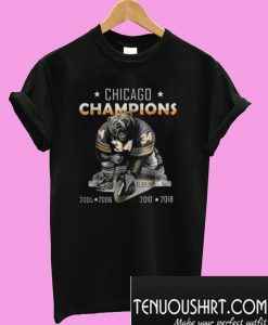 Chicago champions bear 34 2005 2006 2010 2018 T-Shirt