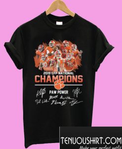 Clemson Tigers Orange 2019 CFP National Champion Paw Power T-Shirt