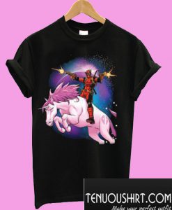 Deadpool Riding A Unicorn T-Shirt