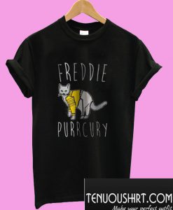 Freddie Purrcury Cat Parody T-Shirt