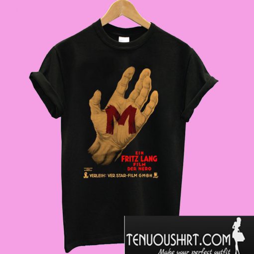 Fritz Lang’s M Peter Lorre Hand silk screened T-Shirt