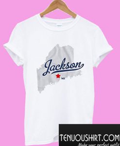 GreatCitees Jackson Maine ME MAP T-Shirt