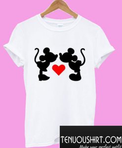 Mickey Inspired Mickey Mouse Hands Holding Heart T-Shirt