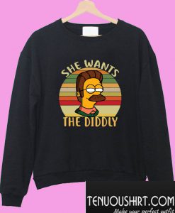 Ned Flanders She wants the Diddly vintage Sweatshirt