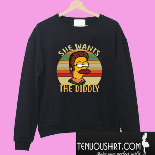 Ned Flanders She wants the Diddly vintage Sweatshirt