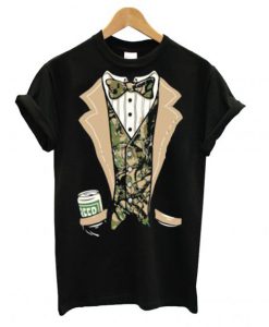 Camo Tuxedo Beer In My Pocket T shirt