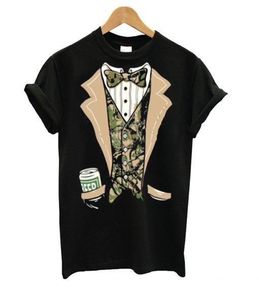 Camo Tuxedo Beer In My Pocket T shirt