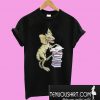 Dilophosaurus Loves Books T-Shirt