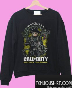 Dragon Ball Songoku Call of Duty Saiyan Warfare Sweatshirt