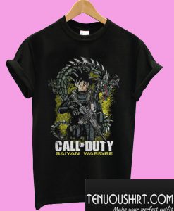 Dragon Ball Songoku Call of Duty Saiyan Warfare T-Shirt