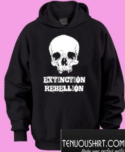 Extinction rebellion skull Hoodie