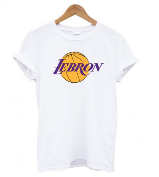 LeBron James Los Angeles Lakers Logo T shirt