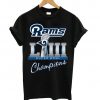Los Angeles Rams Champions Super Bowl Liii 2019 T shirt