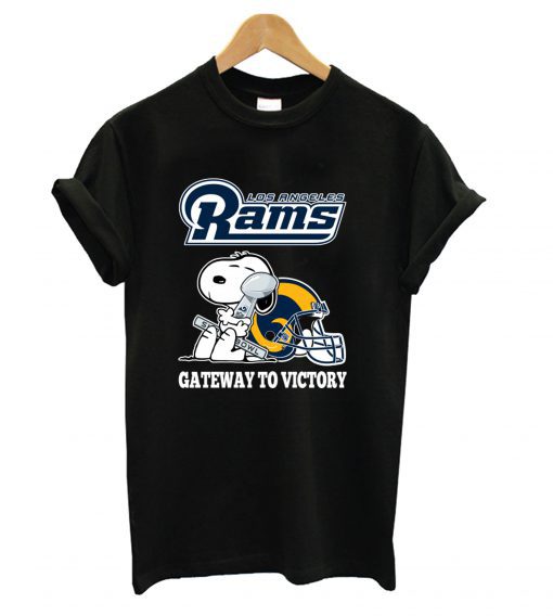 Los Angeles Rams Gateway To Victory Super Bowl 2019 Snoopy Football T shirt
