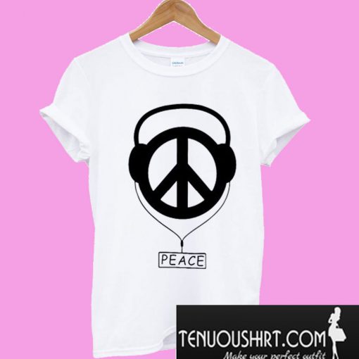 Peace Love Music White T-Shirt