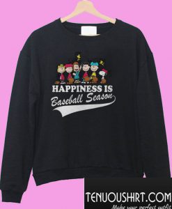 Peanuts happiness is baseball season Sweatshirt