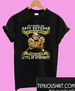 Popeye I’m a grumpy old man navy veteran T-Shirt