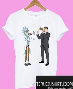 Rick and Sterling Archer drink wine T-Shirt