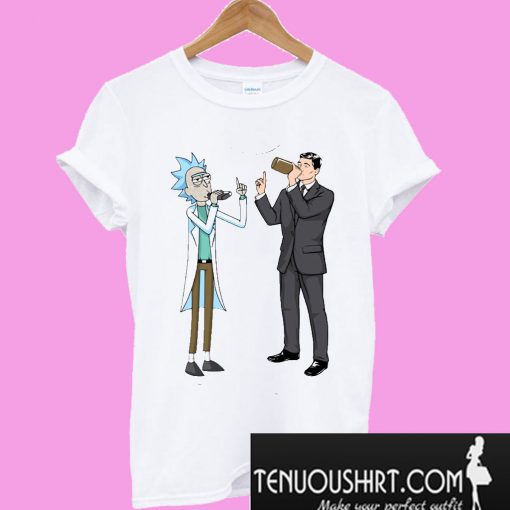 Rick and Sterling Archer drink wine T-Shirt