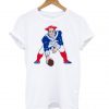 Tom Brady New England Patriots Retro Logo Parody White T shirt