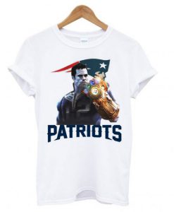 Tom Brady Thanos-Tom Brady #12 Thanos Infinity Gauntlet Patriots T shirt