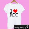 I Love AOC Alexandria Ocasio-Cortez T-Shirt