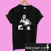 Johnny Cash The Misfits Middle Finger Black Skull T-Shirt