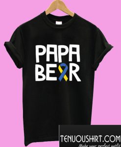 Papa Bear Down Syndrome Awareness T-Shirt