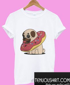 Pug dog inside his Donuts Short-Sleeve T-Shirt