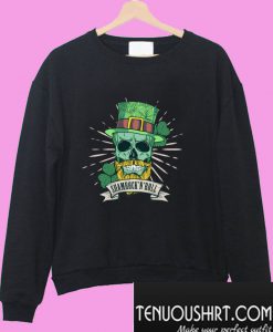 Shamrock N’ Roll St. Patrick's skull Sweatshirt