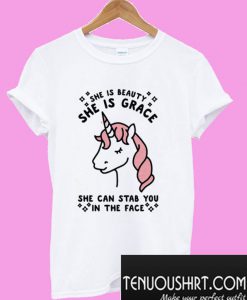 She Is Beauty She Is Grace Unicorn T-Shirt